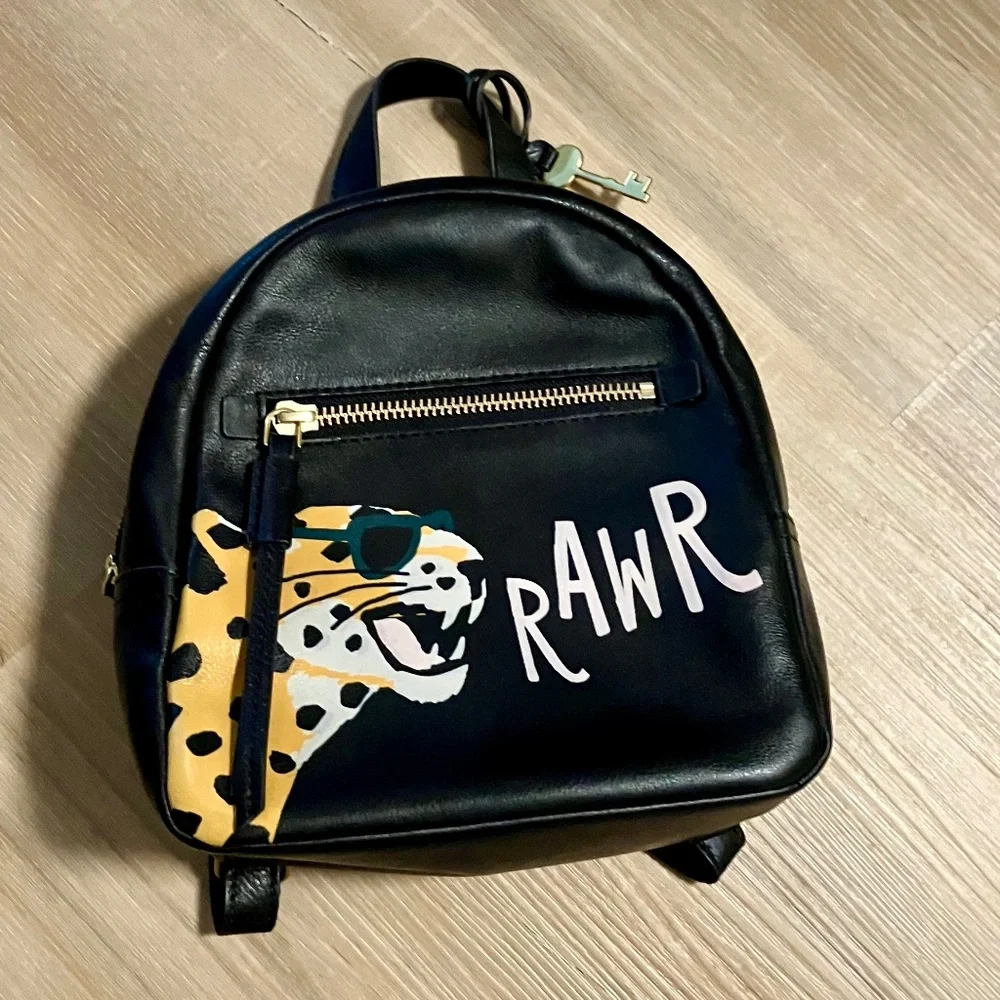 Fossil Leather Megan RAWR Backpack - Picture 1 of 4